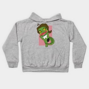 Neldy Eating Watermelon Kids Hoodie